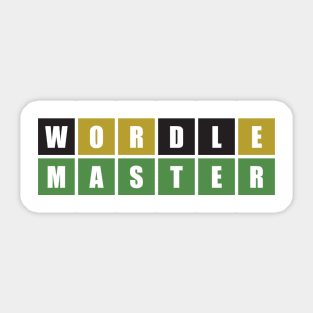 Wordle Master (Wordle Style) Sticker